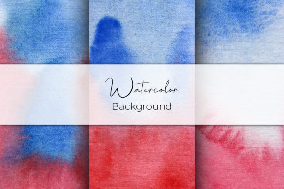 Download Blue and Red Watercolor Texture Paper - Blue Collection