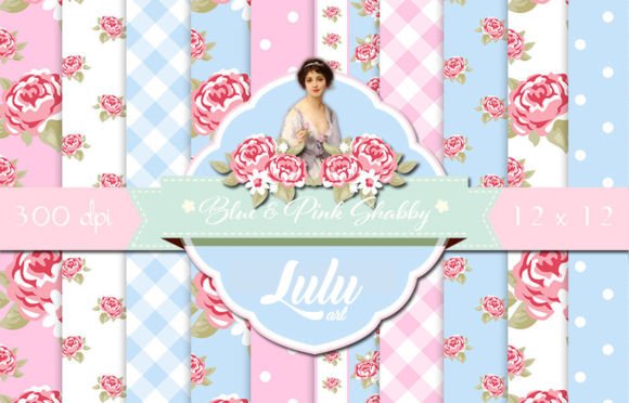 Download Blue and Pink Shabby - Blue Collection