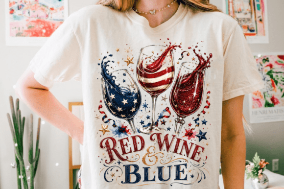 Download Red Wine &amp; Blue PNG,4th of July Wine PNG - Blue Collection