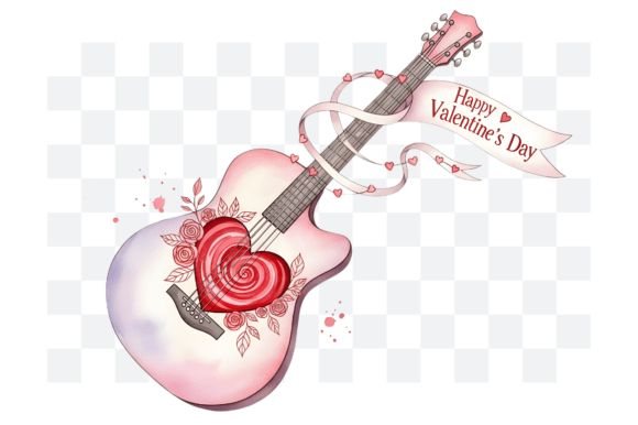 Download Guitar Valentine's Day PNG Clipart - Premium Resources