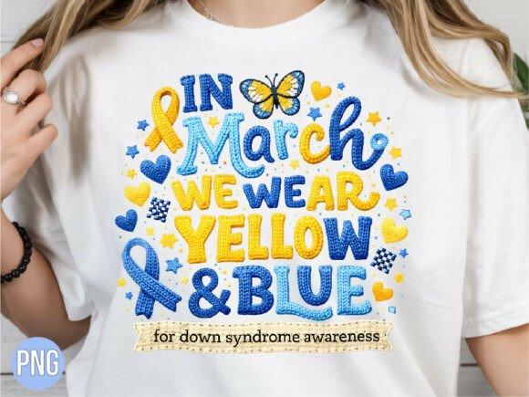 Download Down Syndrome Awareness Yellow Blue PNG - Premium Resources