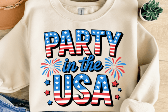 Download Party in the USA Red White Blue PNG - Blue Collection