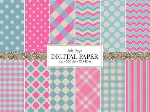 Download Blue and Pink Patterns - Blue Collection