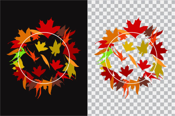Download Round Shape Design with Autumn - Shape design Collection