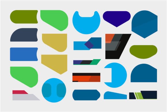 Download Vector Set of Minimalist Shape Design - Shape design Collection